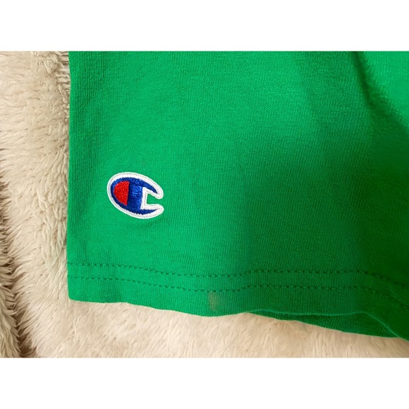 Champion Notre Dame Fighting Irish Green Graphic T-Shirt Mens XL Leprechaun Logo - Picture 6 of 7